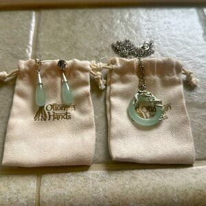 dragon/asian ottoman hands jewelry set